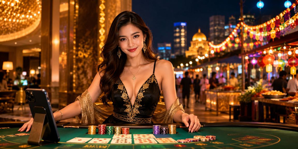Meja baccarat langsung x1bet dimainkan pemain di Seremban